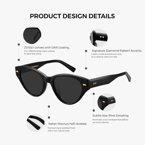 Image of Retro Cat Eye Sunglasses for Women Men UV400 Protection