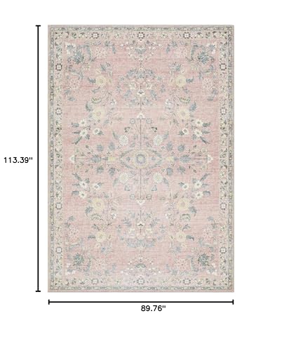 Tapete decorativo rectangular 7'6" x 9'5" miniatura 3