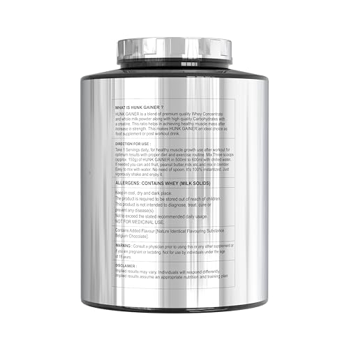 Image of Divine Nutrition Hunk Gainer (3 Kg, Belgium Chocolate)