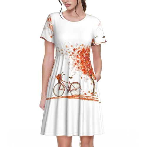 Robe d'été pour femme idéale pour balades en plein air style décontracté chic