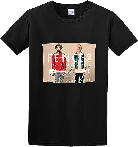 Photo de Men's Macklemore Ryan Lewis Fences Macklemore Arrows Cotton T Shirt T-Shirts à Manches Courtes(X-Large)