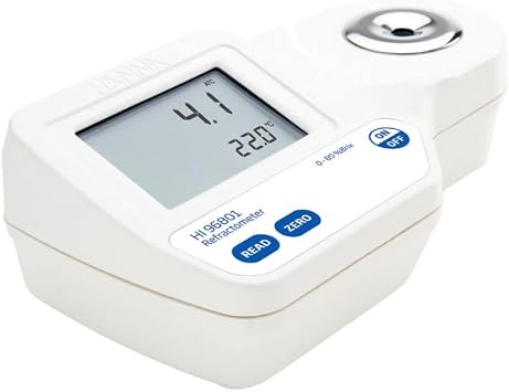 WLR Industries Hanna HI96801 Digital Refractometer for Brix Measurement in Food