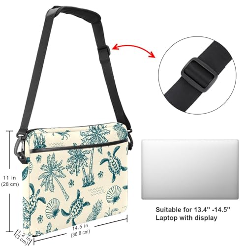 Bandolera para portátil de 13 pulgadas que evita arañazos con amplio espacio interior 7
