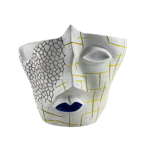 Vase visage humain pot de fleurs créatif idée cadeau déco maison