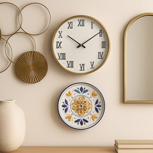 QUARKZMAN 1 Satz Uhrzahlen Römische Uhrzahlen Kit Teile Digital Making Kits Ersatz Für Wohn Schlafzimmer Hausdekoration Gold