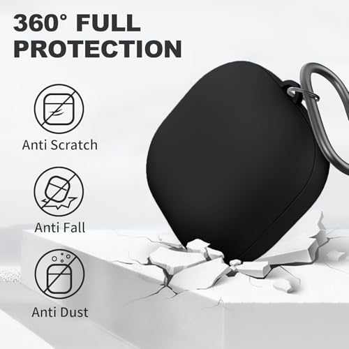 Image of Silicone Case Cover Compatible for Samsung Galaxy Core with Cleaner Kit,Lanyard & 4 Pcs Cable Protectors (Black)