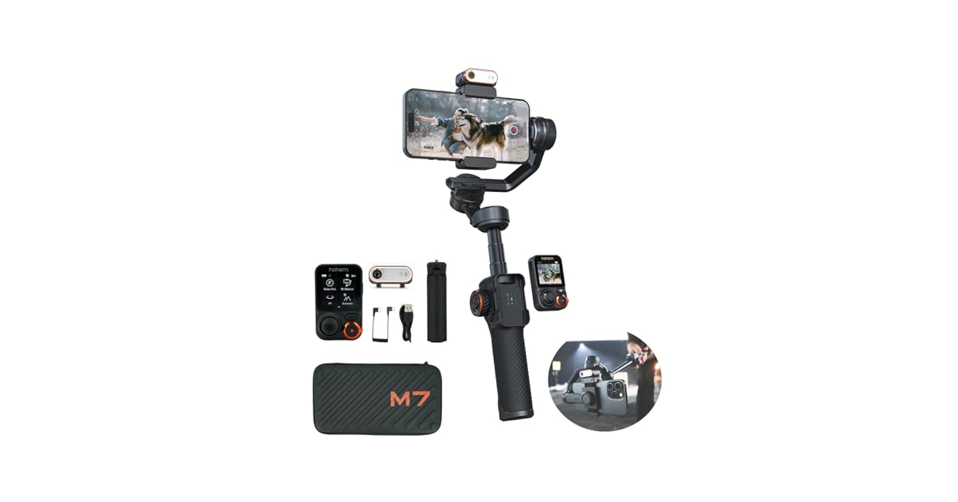 hahem iSteady M7 スマートフォンスタビライザー 新品同様品 Amazon.com: Hohem iSteady M7 Gimbal Stabilizer for