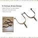 Vvikizy Horse Spurs, 2Pcs Western Cowboy Spurs, Zinc Alloy Vintage Spurs with Rotatable Gear, Men Women Horse Boot Spurs, Carved Decoration, for Equestrian Enthusiasts