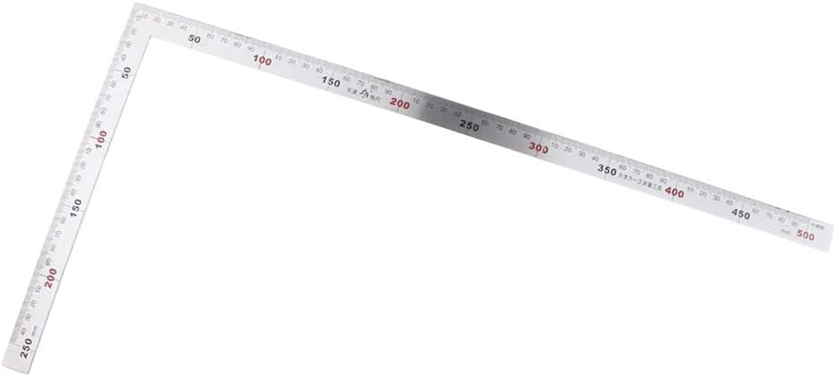 CALANDIS™ 2 Pieces L-Square Stainless Steel Measure Ruler Engineer Carpenter Woodwork | Measuring Tapes & Rulers | Measuring & Layout Tools | Tools