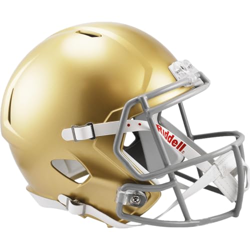 Riddell NCAA Notre Dame Fighting Irish Helmet Full Size ReplicaHelmet Replica Full Size Speed Style 2016, Team Colors, One Size
