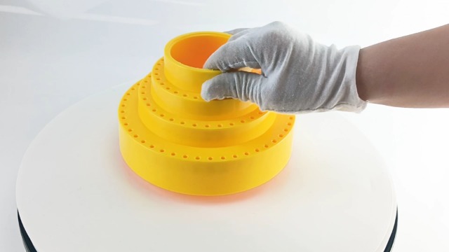 116-Slot Rotary Burr Holder – 65mm Center, 80mm Deep, Fits 2.35-3mm Bits, 168x105mm, Multi-Color (Grey/Dark Green/Yellow/Light Green/Blue)