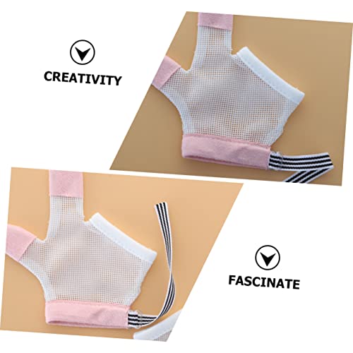 1Pair Stop Thumb Gloves for Finger Protectors Comfortable Safe for Flexible Prevent Finger for Newborns3