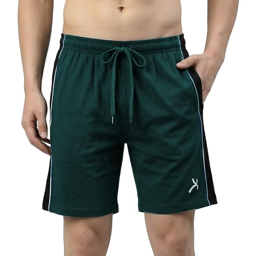 Image of Amul Comfy Men Ultra Soft Cotton-Rich Drawstring Lounge Shorts