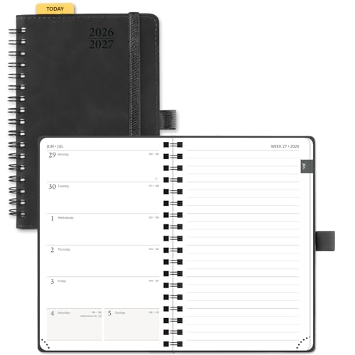 Planificateur de poche 2026-2027 POPRUN agenda semainier et mensuel format sac de cours