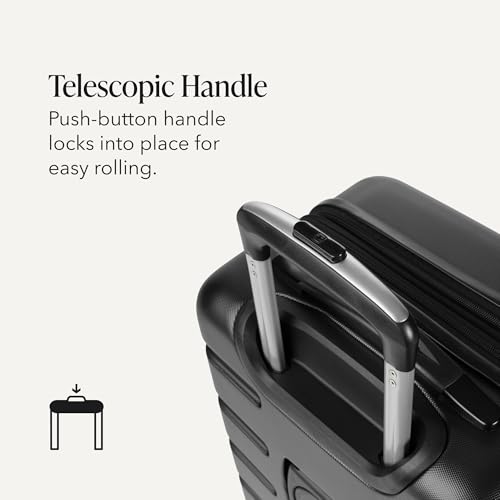 Image of SwissGear 7366, Black, Carry-On 19-Inch, Signature Hardside Expandable Luggage With Spinner Wheels
