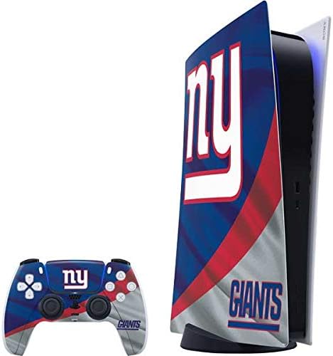 Skinit Decal Gaming Skin Compatible with PS5 Digital Edition Bundle - Officially Licensed NFL New York Giants Design
