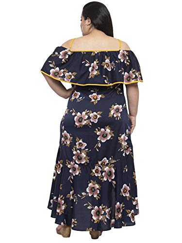 Image of Flambeur Women's Crepe A-Line Maxi Dress
