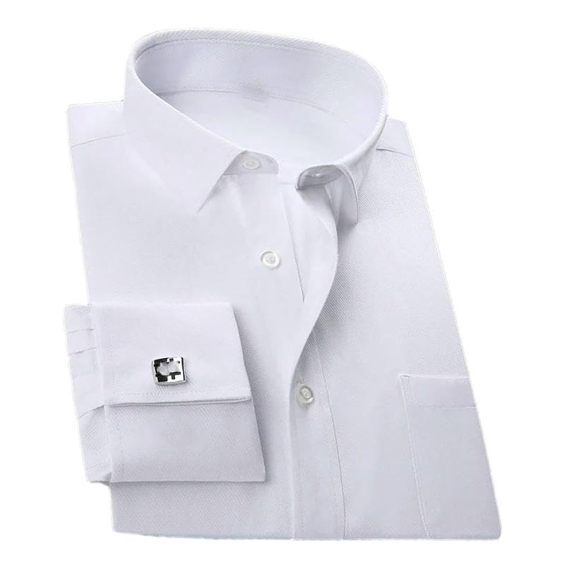 Chemise manches longues homme ajustée unie pour ne plus hésiter le matin