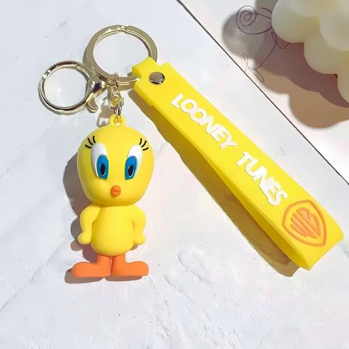 Image of Cute 3D Keychain | Keyring & Quirky Bag Charm | Hard Silicone, Unbreakable | Travel Essential | Kids Friendly | Strap & Bag Hook