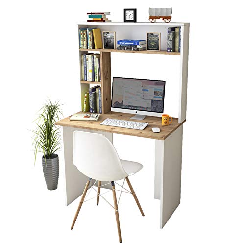 Yurupa Schreibtisch mit Ablagefächern Bürotisch Computertisch Klein Arbeitstisch Büro Gaming PC-Tisch Kinderschreibtisch… – Bild 4