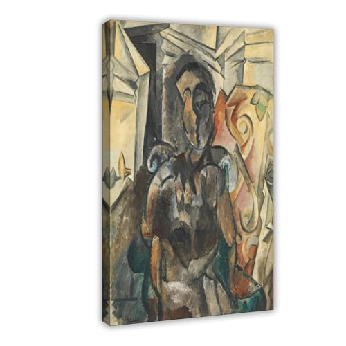 Impression sur toile femme dans un fauteuil Picasso 30x45 cm pour décoration murale