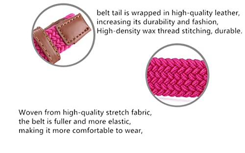 Belts for Womens Stretch Braided Web Elastic Girl thin Belt for Casual Pants Jeans3