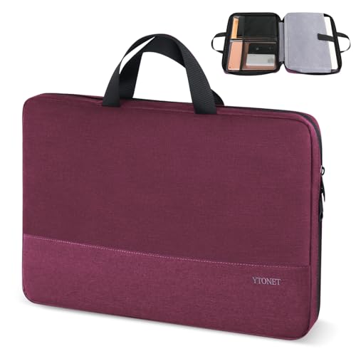 Ytonet Laptop Case 15.6 Inch, TSA Friendly Laptop Sleeve Cover with Handle for Women, Protective...