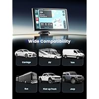 Jzones Carplay Screen for Car, 9" Portable Wireless Carplay&Android Auto, 4K Dash Cam,1080P Backup Camera, Car Stereo Audio Receivers for Car, GPS Navigation Mirror Link, Bluetooth,FM, Siri - Image 9
