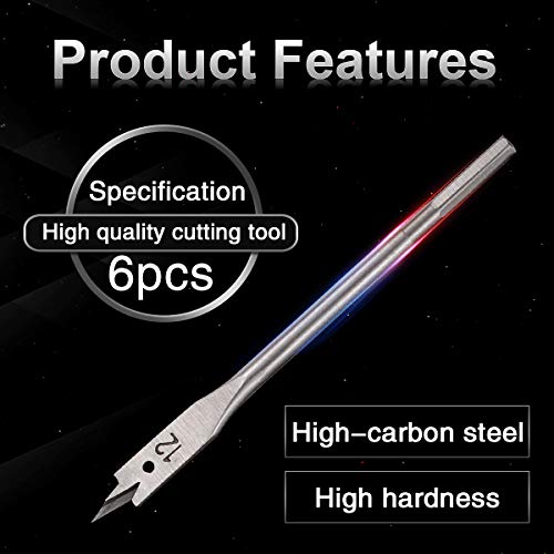 Set di punte da trapano a paletta KATUR 6 pezzi