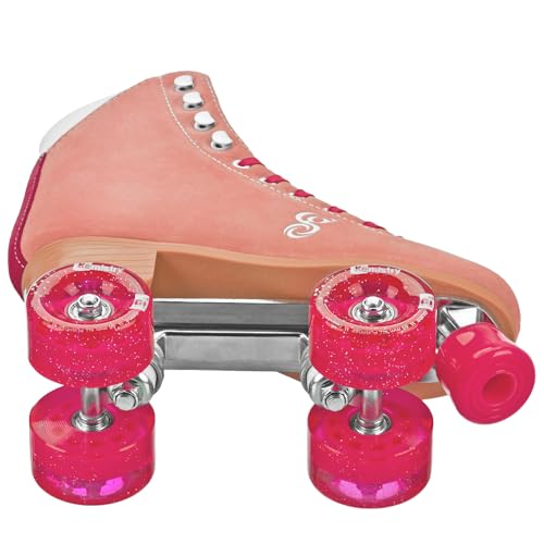 Candi GRL Carlin Quad Roller Skates Peach/Pink Size 08