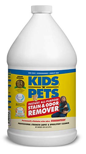KIDS 'N' PETS - Instant All-Purpose Stain & Odor Remover â€“ 128 oz | Proprietary Formula Permanently Eliminates Tough Stains & Odors â€“ Even Urine Odors | No Harsh Chemicals, Non-Toxic & Child Safe