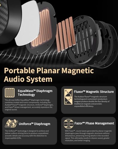 Image of Edifier STAX Spirit S3 Wireless Planar Magnetic Headphone, Bluetooth Hi-Fi Headphone with Hi-Res & Snapdragon Sound with Mic for Audiophiles, Home, Studio