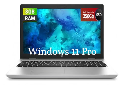 HP ProBook 650 G5   Portátil de negocios, pantalla FHD de 15,6 pulgadas (1920 x 1080), Intel Core i5 8265U, 8 GB RAM, 256 GB SSD, Windows 11 Pro (renovado)