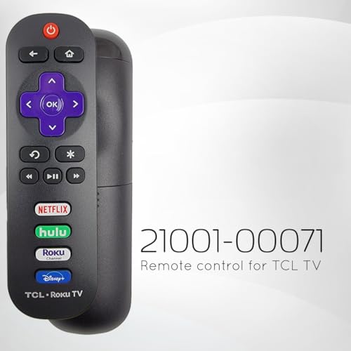 OEM Remote Control for TCL Roku TV - Volume Control Buttons & Netflix, Hulu, Roku Channel - Ideal for Tech Enthusiasts