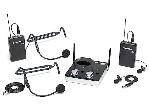 Sistema Inalámbrico para Presentaciones Concert 288m con Receptor de Mesa (Banda D) | 2 LM7 y 2 HS5 CB88 x 2/AR299M, Banda D miniatura 1