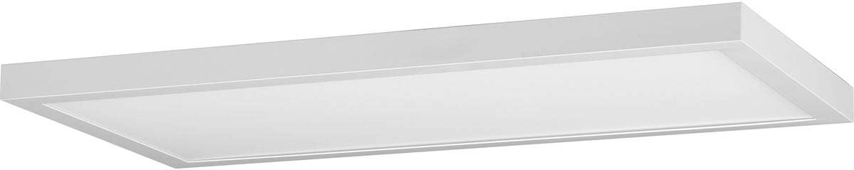 Progress Lighting 24-Inch Satin Modern LED Linear Panel Light installed on a ceiling.