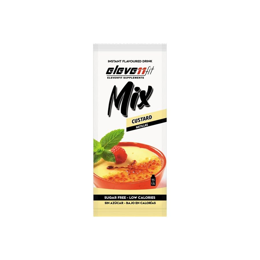Mix Saborizante - Elevenfit - Pack 24 unidades – Mix Saborizante sin azúcar 24x9g (24Unidad, Natillas)
