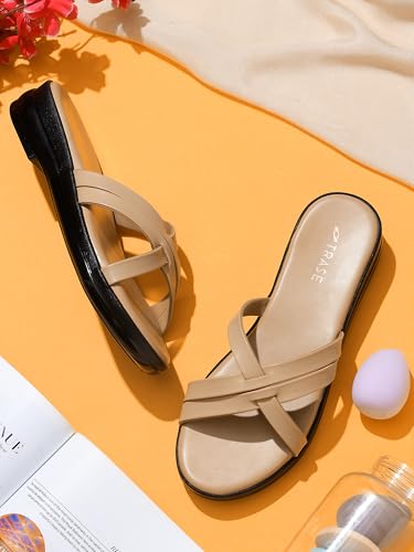 Image of TRASE Casual Stylish Flats Sandals For Women - Sandals For Women Stylish - Women's Sandals - Flat Sandal - Flats For Girls - Sandals For Girls - Ladies Sandal (46039)