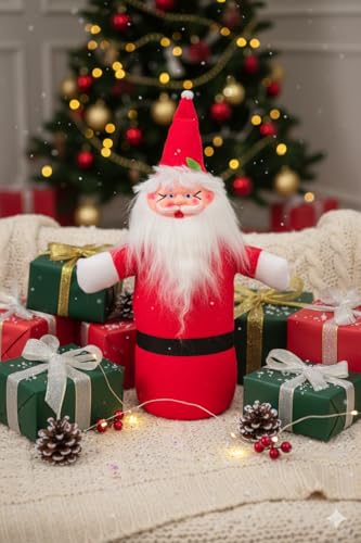 Image of Santa Claus Soft Toy | Plush Santa Claus Soft Toy | Stuffed Santa Clause | Perfect for Holiday Decor and Christmas Gifting | D | PoPo Toys 