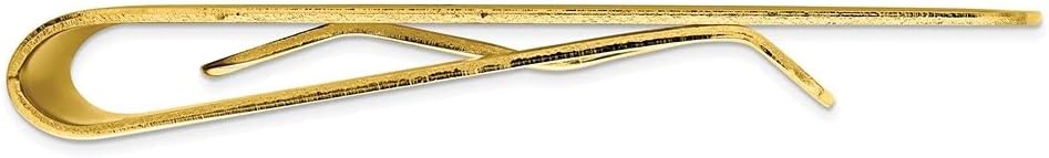 Diamond2Deal Gold-Plated Kelly Waters Patterned Border Money Clip (Length: 25 mm|Width: 50mm)