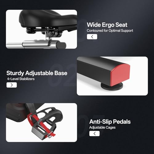 JOROTO Belt Drive Indoor Cycling Bike with Magnetic Resistance Exercise Bikes Stationary Bike