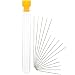 15 Pack Big Eye Beading Needles 3 Sizes - Easy to Thread, Reduces Fumbling, Great for All Jewelry Making and Beading Projects - Includes Needle Tube