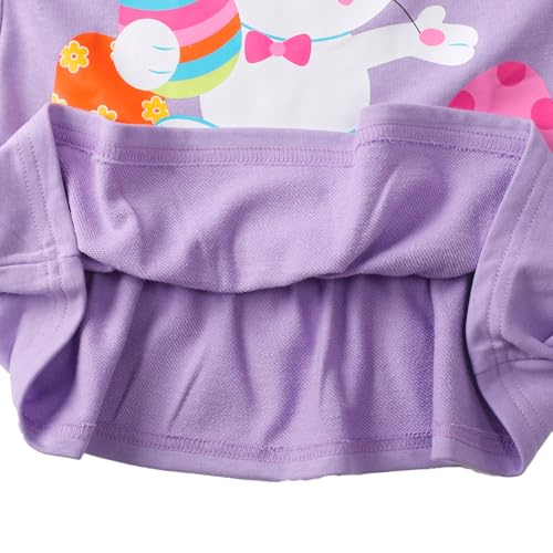 Image of Little Girls 2 Piece Outfits Ruffle Sleeve Unicorn Sweatshirts Top and Leggings Set School Outfits Kids Clothing Set