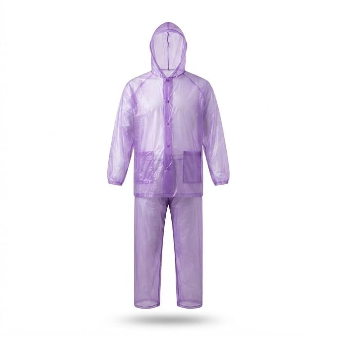 (1 Years Assured Warranty Unisex Waterproof Raincoat with Hood, Lightweight Rain Jacket for Camping, Trekking, Hiking, Travel and Everyday Outdoor Exploration-image-41