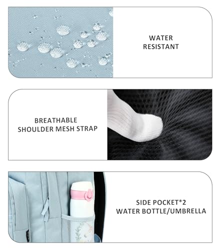 Image of abshoo Classical Basic Womens Travel Backpack For College Men Water Resistant Bookbag (LightsteelBlue)