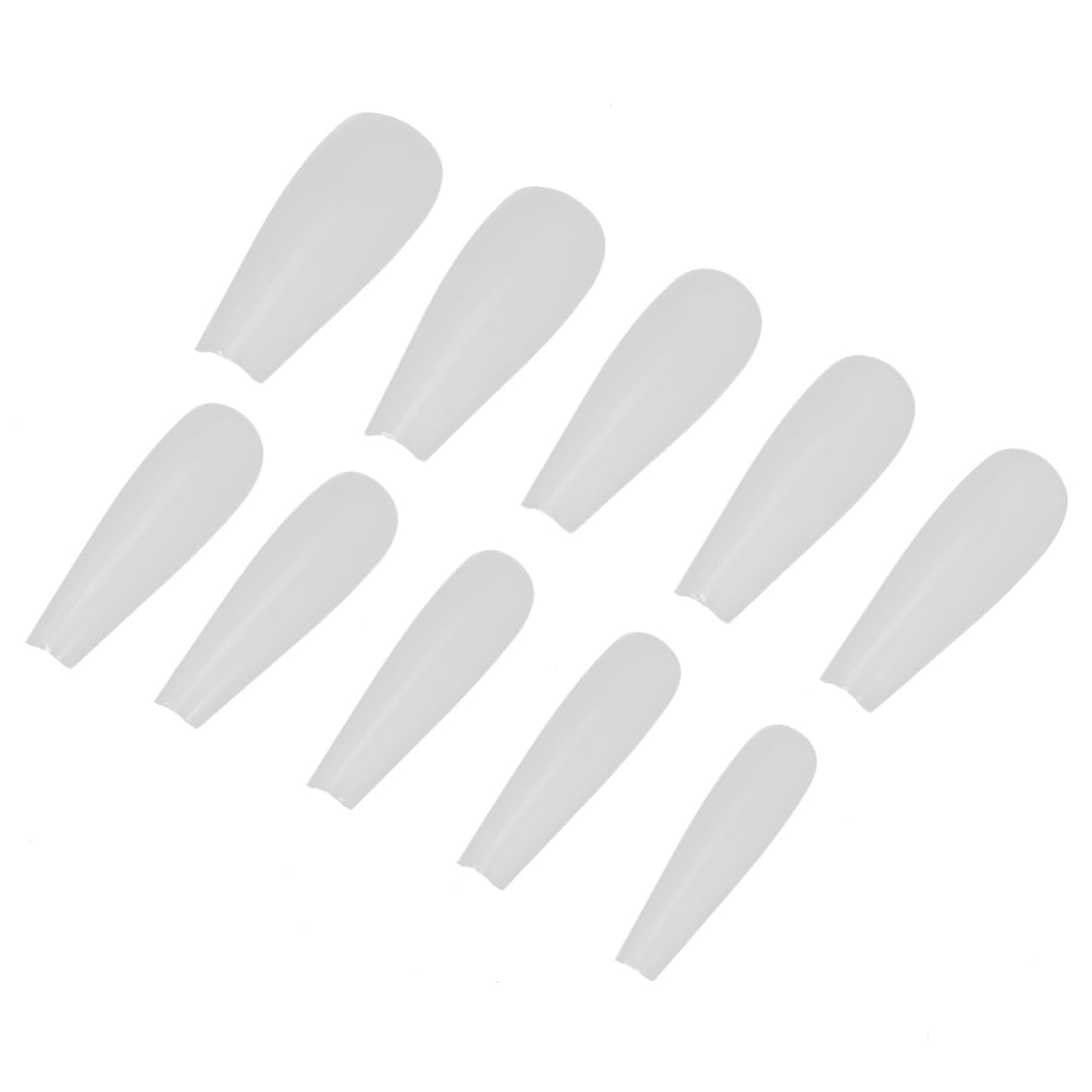 LALAFINA 1500pezzi Lunghe Punte Per Unghie Artificiali Copertura Colore Accessori Per Nail Manicure Facile Applicare Per e