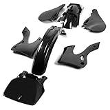 ECOTRIC Replica Plastic kit Compatible With Kawasaki KX125 KX250 1999 2000 2001 2002, Black