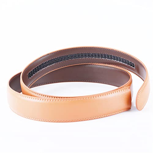 DAMAJI Ratchet Belt Replacement Strap, PU Leather Belt Strap for 35MM Slide Click Buckle3