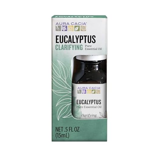 Aura Cacia 100% Pure Eucalyptus Essential Oil | GC/MS Tested for Purity | 15 ml (0.5 fl. oz.) in Box with Uses Insert | Eucalyptus globulus