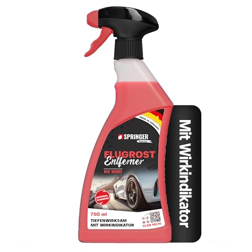 SPRINGER RX1000 - - Flugrostentferner 750ml - - Made in Germany - - Schonender & tiefenwirksamer Rost-Reiniger - - Rostentferner für Flugrost, Korrosionsspuren, Industriestaub, etc. SPRINGER RX1000 - - Flugrostentferner 750ml - - Made in Germany - - Schonender & tiefenwirksamer Rost-Reiniger - - Rostentferner für Flugrost, Korrosionsspuren, Industriestaub, etc.